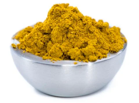 Curry isolated on white background Stock Photos