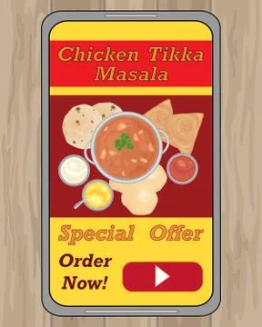 Curry order Stock Illustration
