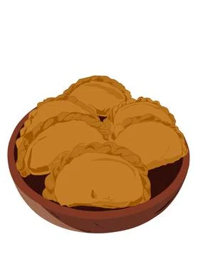 Curry puff Stock Illustration