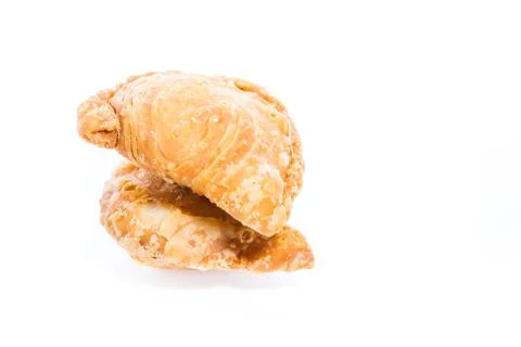 Curry puff isolated Stock Photos
