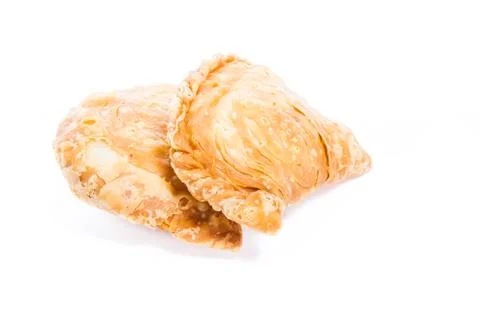 Curry puff isolated Stock Photos