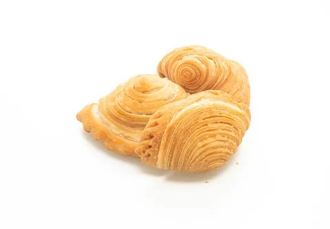 Curry puff on white background Stock Photos