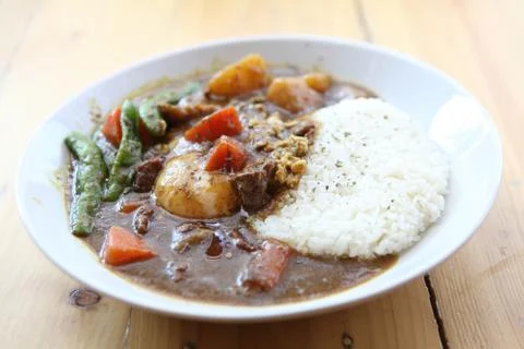 Curry rice Stock Photos