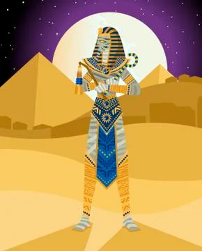 Cursed evil egyptian mummy Stock Illustration