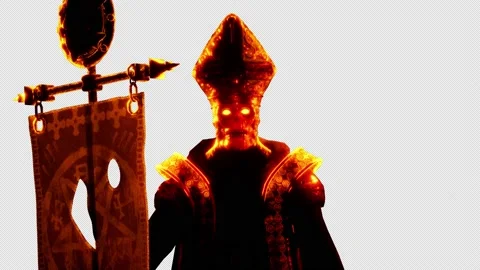 Cursed Pope VJ Loop Stock Footage 202150044