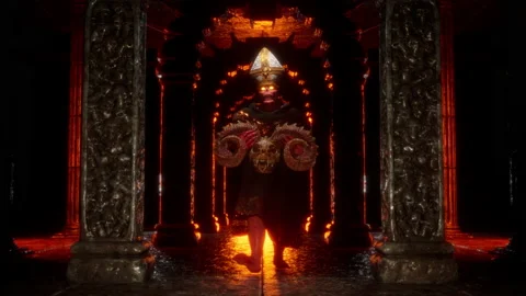 Cursed Pope VJ Loop Stock Footage 202285584