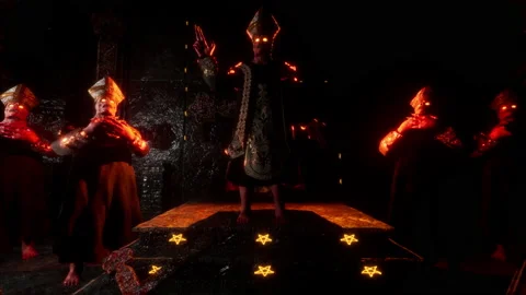 Cursed Pope VJ Loop Stock Footage 202614645