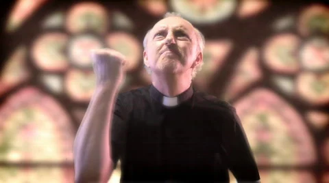 Cursing God 1 Stock Footage