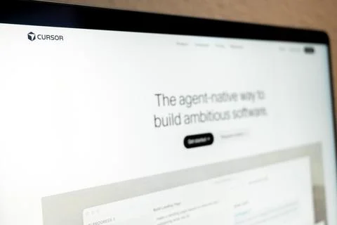 Cursor ai offering agent native software for development Stockfoto's