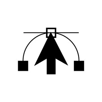 Cursor and graphic school tool design Stock Illustration