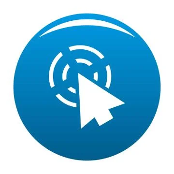 Cursor app icon blue vector 스톡 일러스트