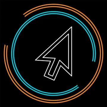 Cursor arrow, computer cursor - symbol 스톡 일러스트