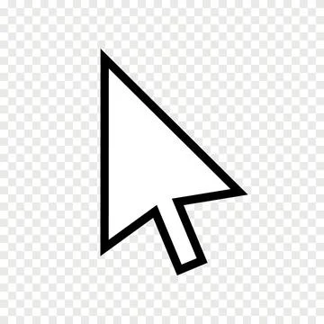 Cursor arrow icon click pointer. Vector internet cursor symbol point arrow Illustrazione stock