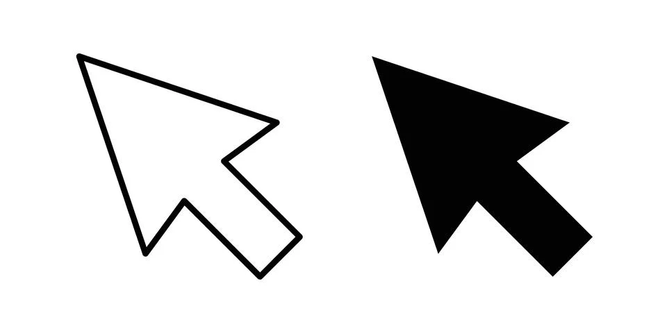 Cursor arrow icon concept. best for web design Stockillustratie