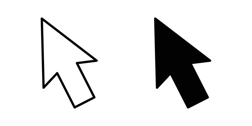 Cursor arrow icon graphic element. web icon set Stockillustratie