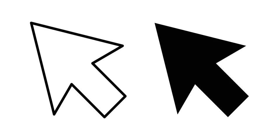 Cursor arrow icon vector design illustrations Stock-Illustration