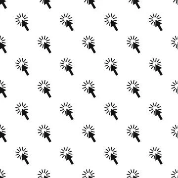 Cursor arrow pattern, simple style Illustrazione stock