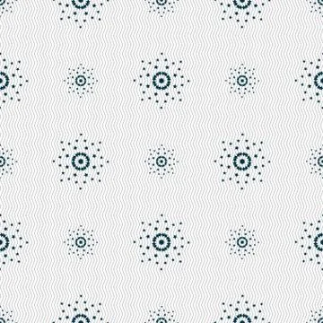 Cursor, arrow plus, add icon sign. Seamless abstract background with geometri Stock Illustration