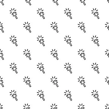 Cursor arrow is pointing pattern, simple style Illustrazione stock