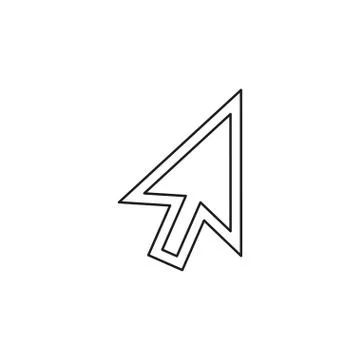 Cursor arrow vector icon Ilustración de archivo