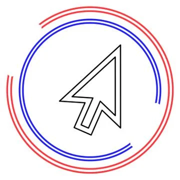 Cursor arrow vector icon Stock Illustration