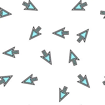Cursor arrow vector seamless pattern イラスト素材