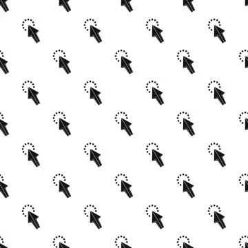 Cursor arrow waiting pattern, simple style 스톡 일러스트