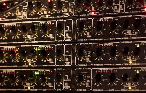 Cursor audio level Foto stock