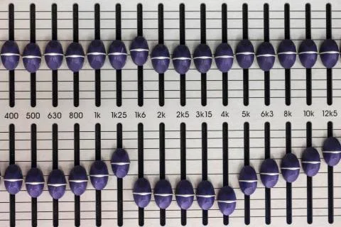 Cursor audio level Stock Photos