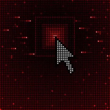 Cursor background - red Illustrazione stock