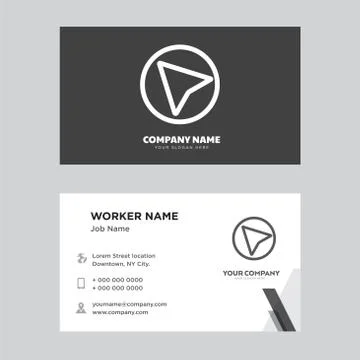 Cursor business card design 無料イラスト素材