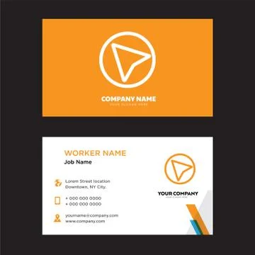 Cursor business card design Free Stock Illustration