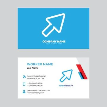 Cursor business card design 무료 스톡 일러스트