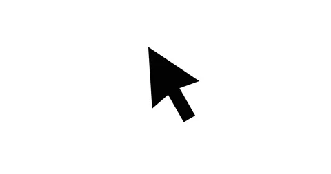 Cursor click animated icon. 4K. Motion graphic design. Stockbeeldmateriaal 152142947