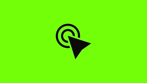 Cursor click element icon animation Stock Footage 157073558