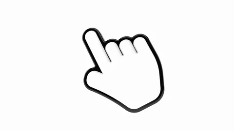 Cursor click isolated on white background Vídeos de archivo 73622444