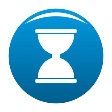Cursor click loading icon blue Stock Illustration