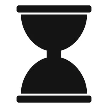 Cursor click loading icon, simple black style Stock Illustration