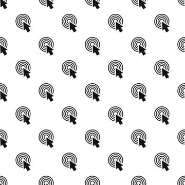 Cursor click round pattern seamless vector Illustrazione stock