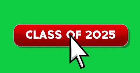 Cursor Clicking Class of 2025 Button Stock Footage 308430644