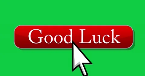Cursor clicking Good luck text Stockbeeldmateriaal 172147633