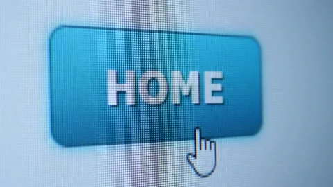 Cursor Clicking on a Home button Stock Footage 164591398