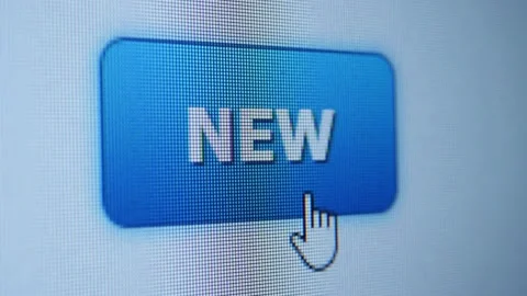 Cursor Clicking on a New button Stock Footage 164591173