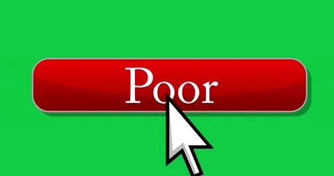 Cursor clicking Poor button Stockbeeldmateriaal 169642634