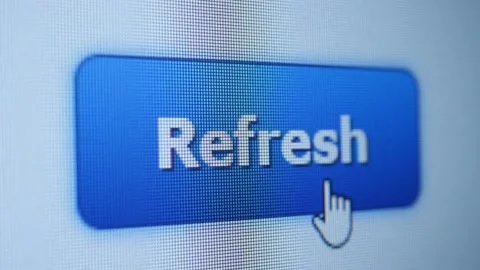 Cursor Clicking on an refresh button Stock Footage 164591474