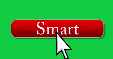 Cursor clicking to the Smart button Stockbeeldmateriaal 171659147