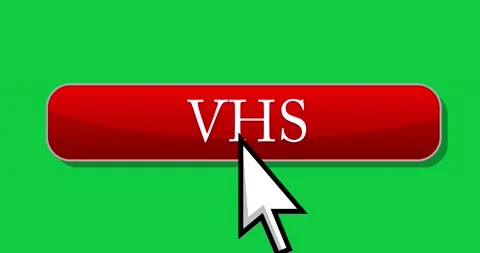 Cursor clicking the VHS button Stock Footage 171361982