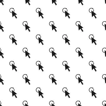 Cursor clicks on update pattern, simple style Stock Illustration
