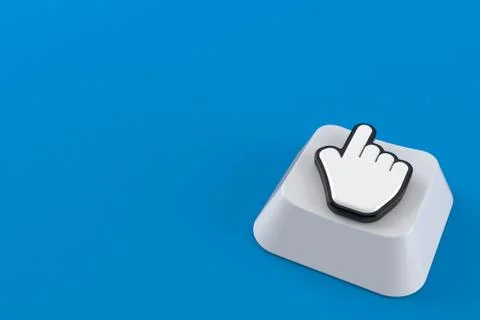 Cursor on computer key イラスト素材