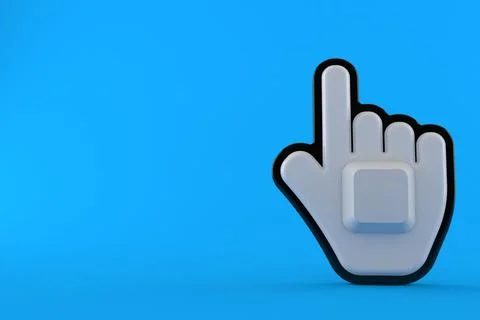 Cursor with computer key Stock Illustration